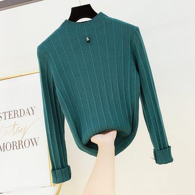 Modern női blúz kő díszítéssel több színben