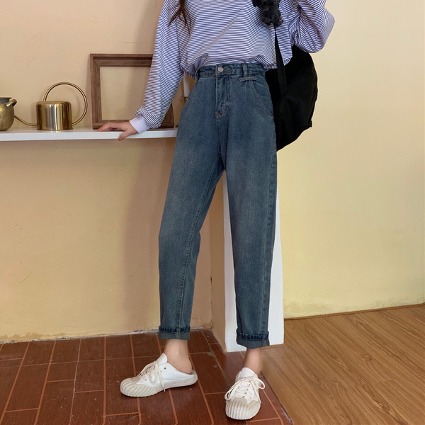 Blugi dama casual in doua culori - model drept