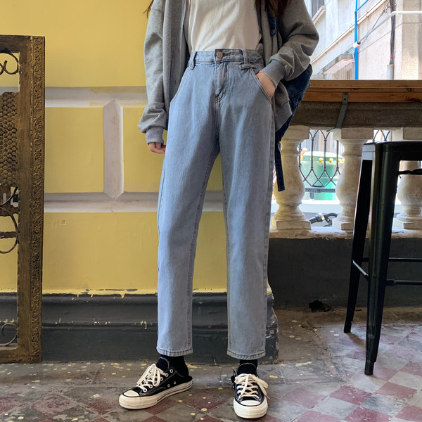 Blugi dama casual in doua culori - model drept