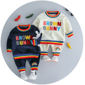 Set copii modern pentru fete si baieti bluza din doua piese + pantaloni