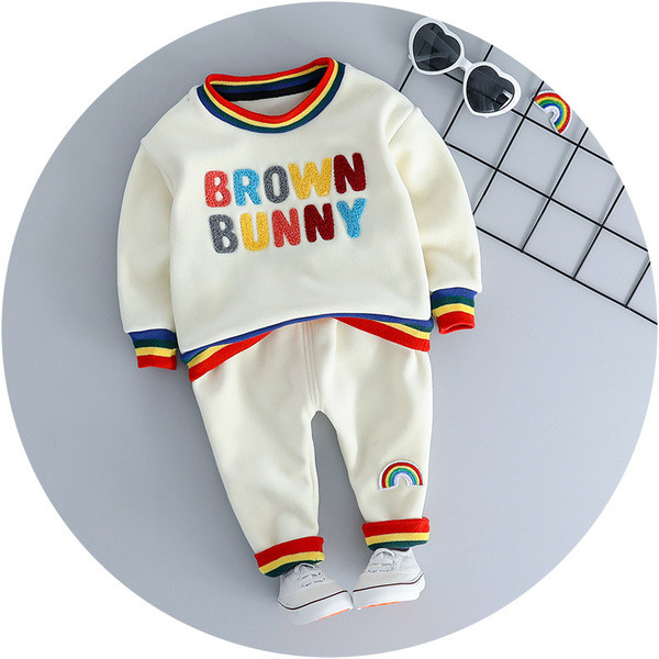 Set copii modern pentru fete si baieti bluza din doua piese + pantaloni