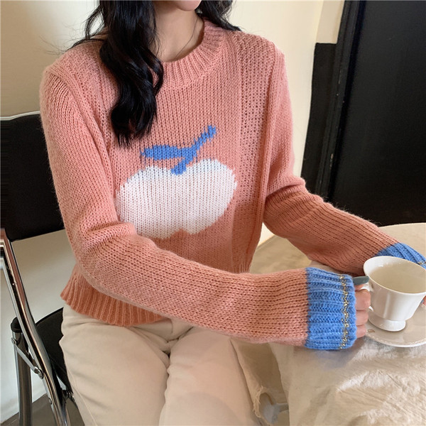 Női kötött rövid blúz, két színben