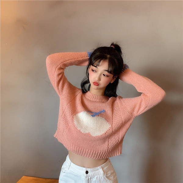 Női kötött rövid blúz, két színben