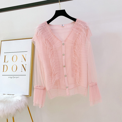 Γυναικείο πουκάμισο με κουμπιά και λαιμόκοψη σε διάφορα χρώματα