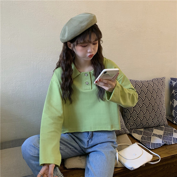 Női alkalmi rövid blúz - széles modell három színben