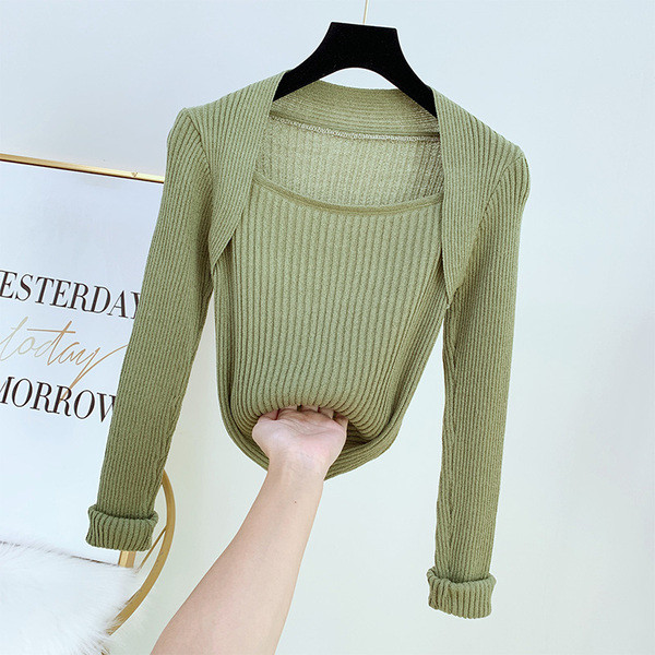 Γυναικεία μπλούζα με τετράγωνη λαιμόκοψη σε τέσσερα χρώματα