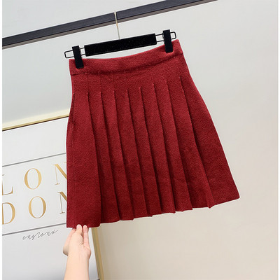 Rövid női rakott szoknya három színben