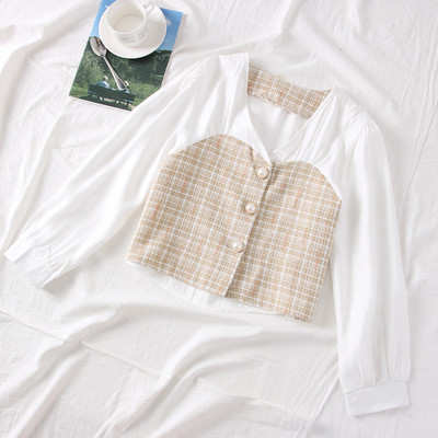 Modern női ing spitz nyakkivágással és hosszú ujjú - többféle színben