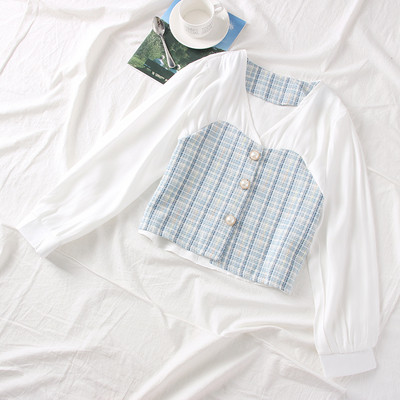 Modern női ing spitz nyakkivágással és hosszú ujjú - többféle színben