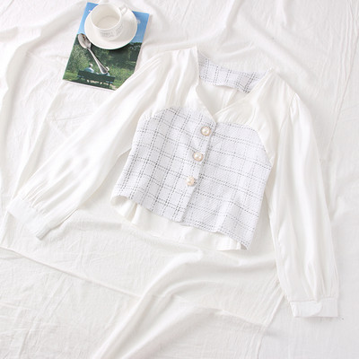 Modern női ing spitz nyakkivágással és hosszú ujjú - többféle színben