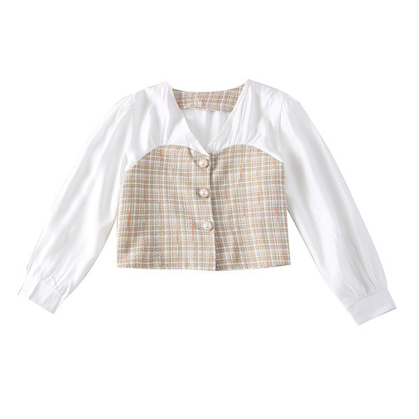 Modern női ing spitz nyakkivágással és hosszú ujjú - többféle színben