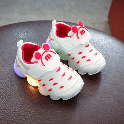 Adidasi copii cu lumini si autocolante in mai multe culori