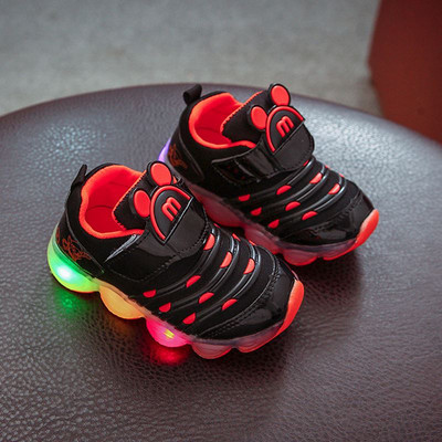 Adidasi copii cu lumini si autocolante in mai multe culori