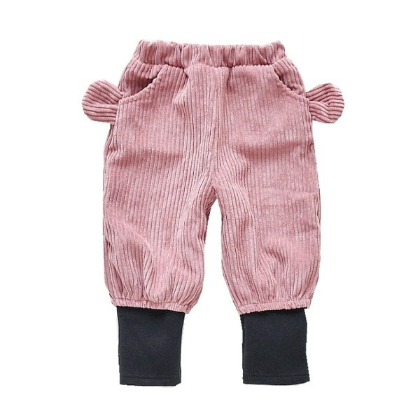 Modern gyereknadrág három színben, zsebekkel, magas derékkal