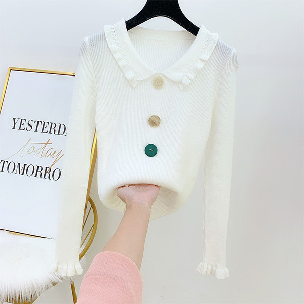 Női gombos blúz négy színben