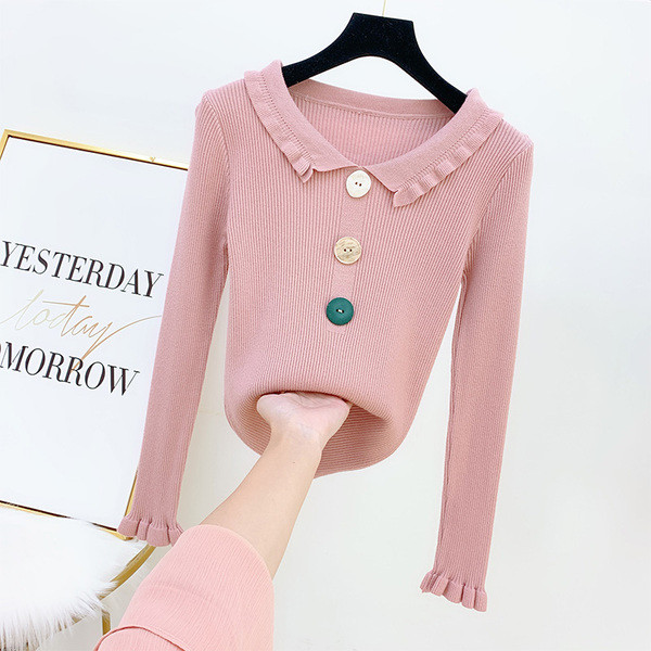 Női gombos blúz négy színben