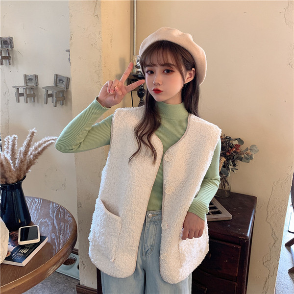 Vesta casual dama in trei culori cu buzunare