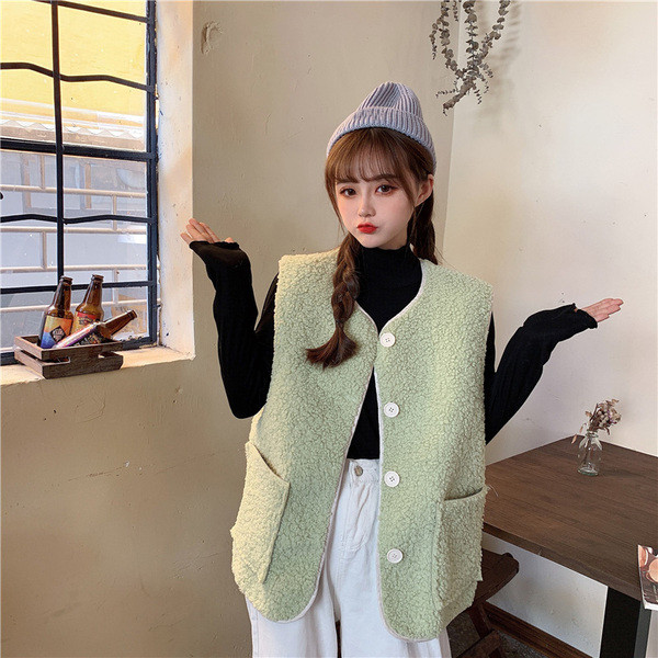 Vesta casual dama in trei culori cu buzunare