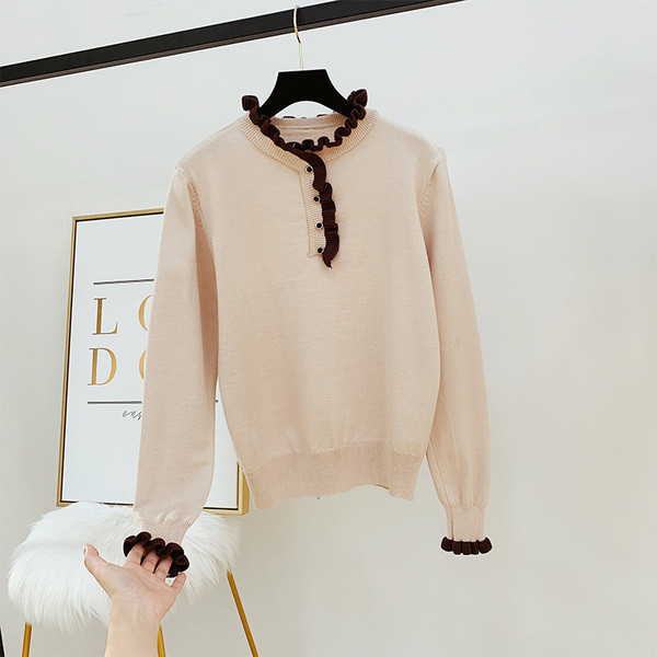 Γυναικείο πουλόβερ  με κουμπιά σε τέσσερα χρώματα