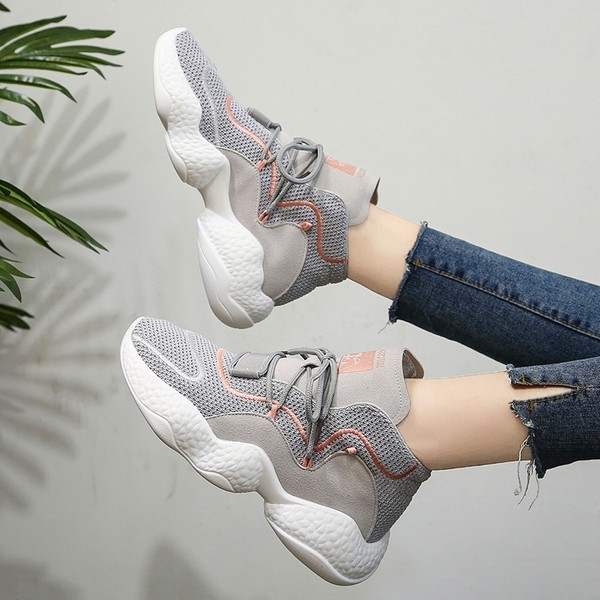 Adidasi casual dama cu talpa aspra in trei culori