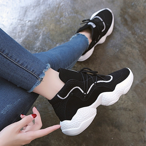 Adidasi casual dama cu talpa aspra in trei culori