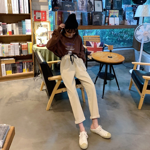 Női sportnadrág két színben, gumis derékkal, zsebekkel