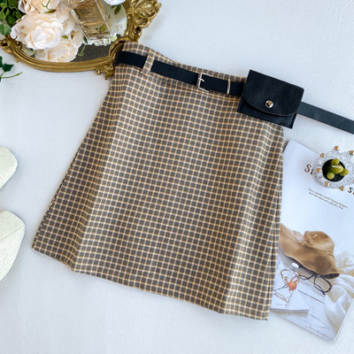 Γυναικεία φούστα με ζώνη σε διάφορα χρώματα