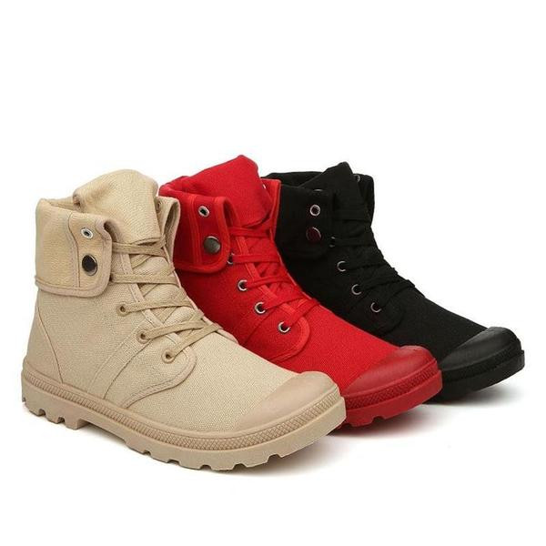 Adidași de iarnă pentru bărbați cu șireturi în roșu, albastru, gri, negru și bej