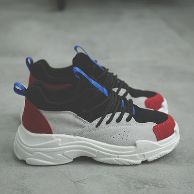 Γυναικεία αθλητικά πάνινα παπούτσια με στοιχείο - βελούδο σε δύο χρώματα