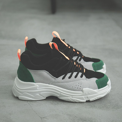 Γυναικεία αθλητικά πάνινα παπούτσια με στοιχείο - βελούδο σε δύο χρώματα