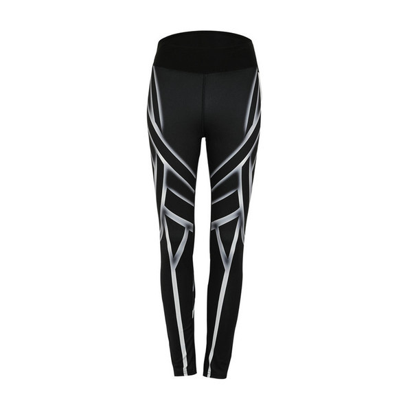 Sport női hosszú leggings magas derékkal, fekete színben