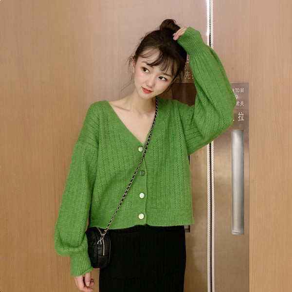 Női rövid mellény fehér zöld és piros színben