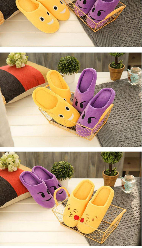 Σπιτικές ζεστές παντόφλες 'Emoticons'