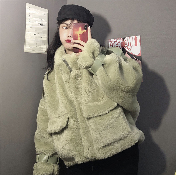 Női puha kabát - rövid modell három színben