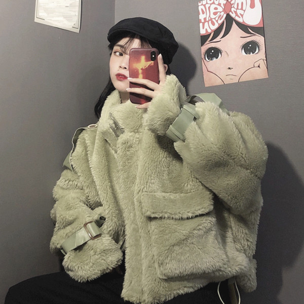 Női puha kabát - rövid modell három színben