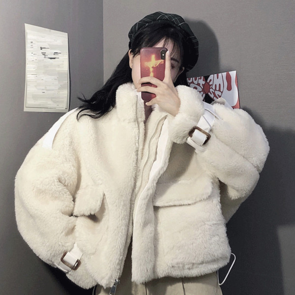 Női puha kabát - rövid modell három színben