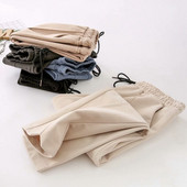 Model nou de pantaloni de dama cu talie inalta si buzunare in mai multe culori