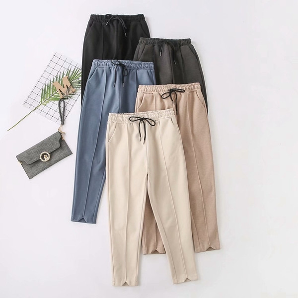 Model nou de pantaloni de dama cu talie inalta si buzunare in mai multe culori