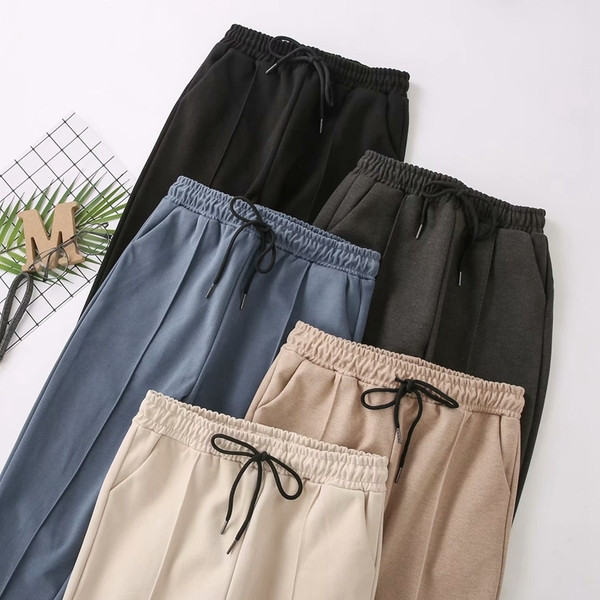 Model nou de pantaloni de dama cu talie inalta si buzunare in mai multe culori