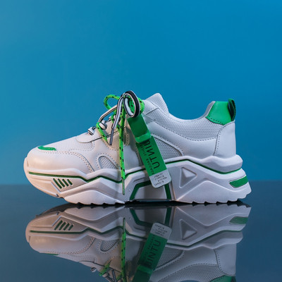 Stílusos női tornacipő durva és magas talppal