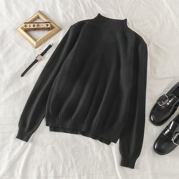 Modern női hosszú ujjú pulóver négy színben