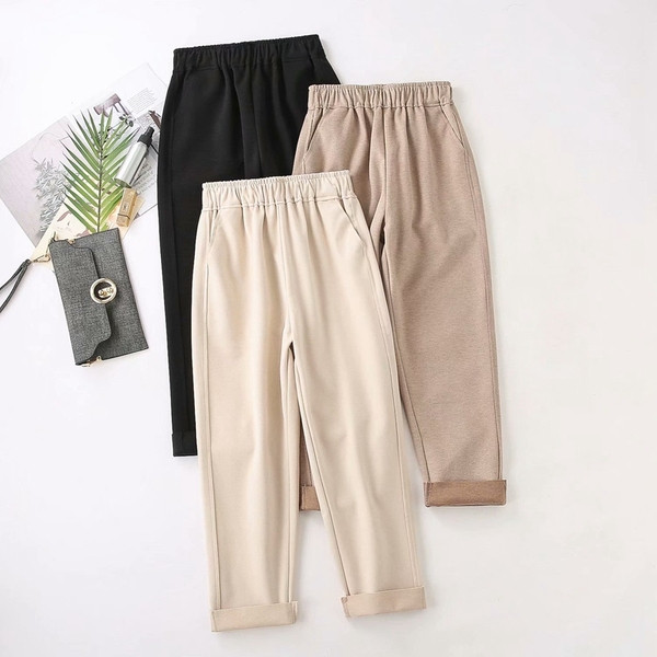 Alkalmi női nadrág magas derékkal - széles modell többféle színben