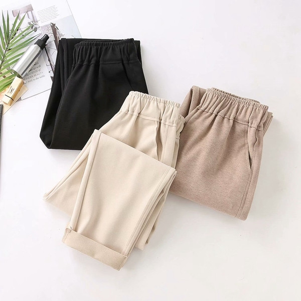 Alkalmi női nadrág magas derékkal - széles modell többféle színben