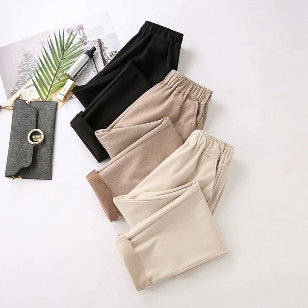 Alkalmi női nadrág magas derékkal - széles modell többféle színben