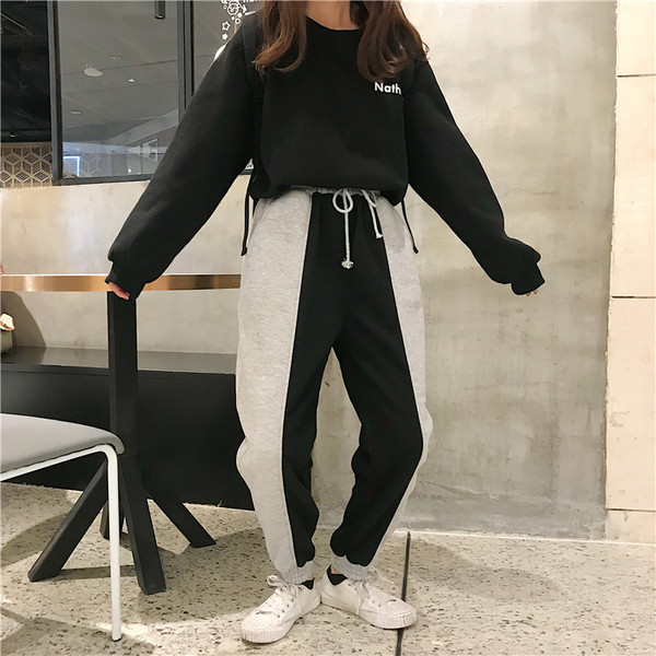 Női sportnadrág elasztikus derékkal