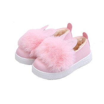 Παιδικά παπούτσια με αυτιά κουνελιών σε λευκό, ροζ και μέντα χρώμα