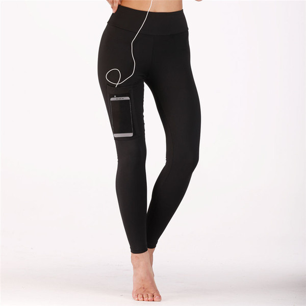 Női sport leggings sima modell zsebbel két színben