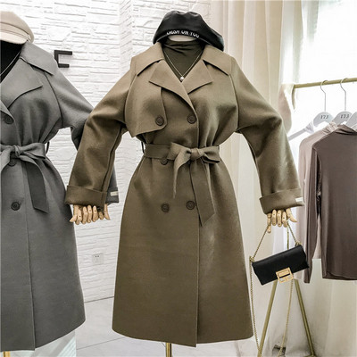 Κομψό γυναικείο παλτόμε ζώνη σε διάφορα χρώματα