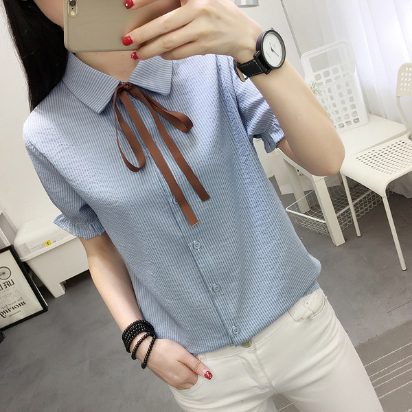 Új modell modern női ing rövid és hosszú ujjú - többféle színben