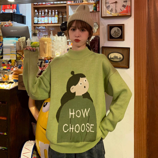 Zöld színű női blúz rátéttel - széles modell